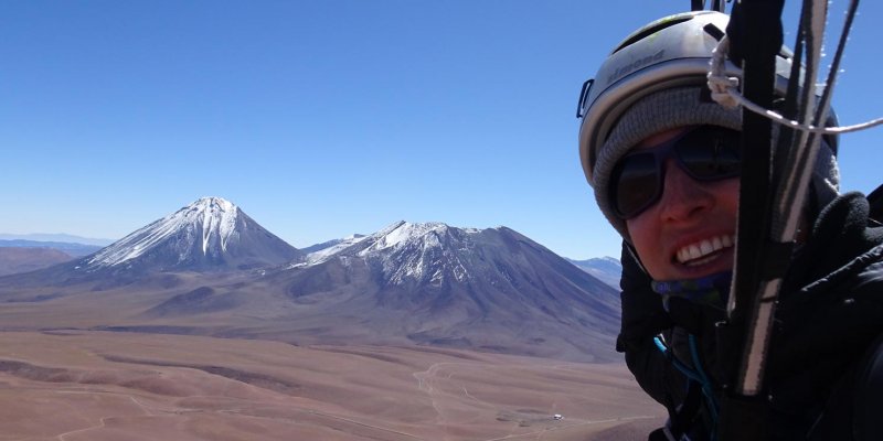 Claire Garnesson: World first flight from Cerro Toco (5,604m), Chile