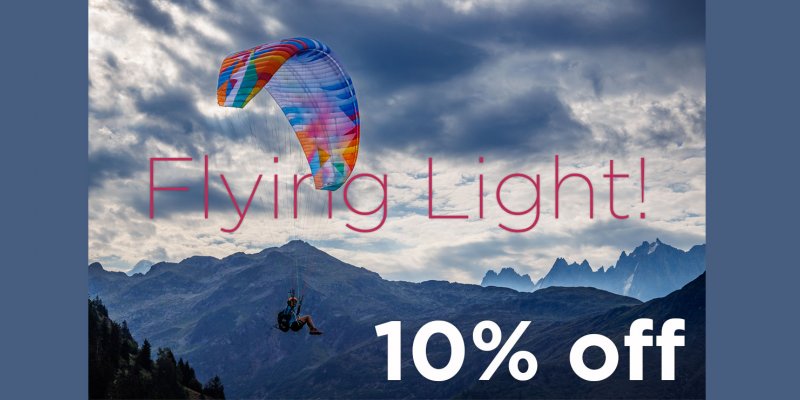 Flying Light: 10% off lightweight wings 