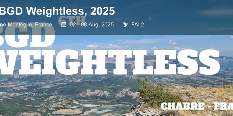 6th BGD Weightless, 2-8 August, Laragne-Montéglin